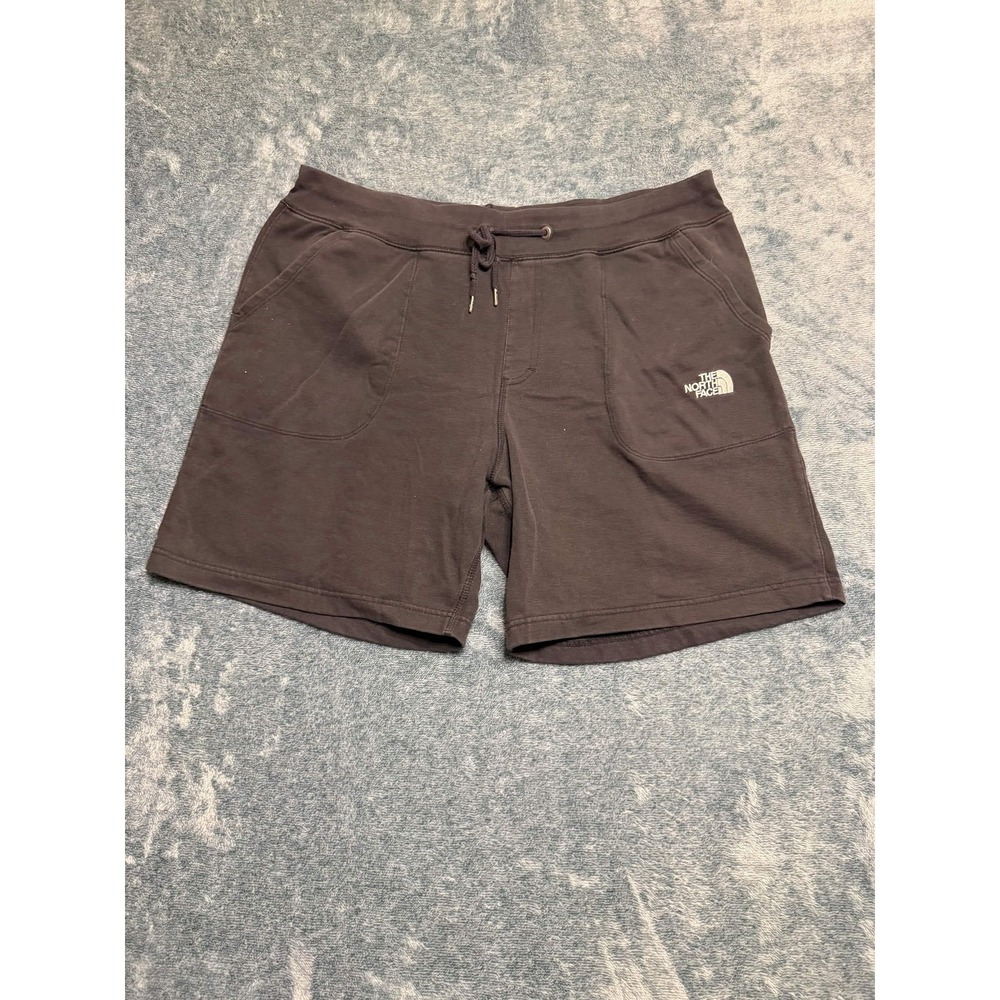 The North Face Lounge Shorts Women XL Charcoal Grey Athletic Fleece Drawstring